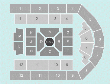 Utilita Arena Birmingham Seating Numbers
