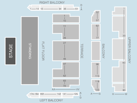 Standing Seating Plan Bournemouth International Centre