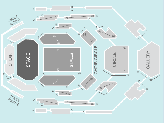 Seated Seating Plan - Bridgewater Hall