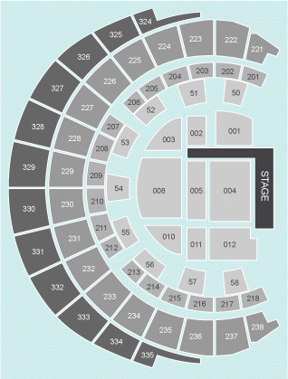 Darts Seating Plan Hydro