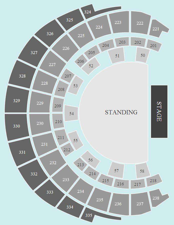 Standing Seating Plan - Hydro