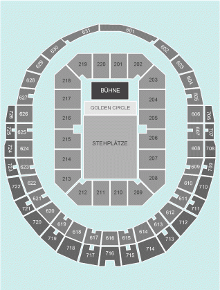 Gold Circle Seating Plan - Lanxess Arena