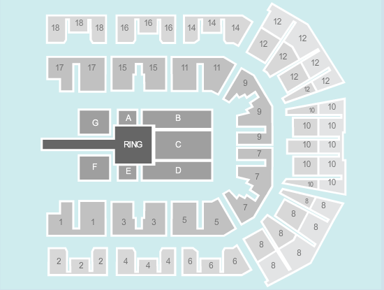 Wrestling Seating Plan - Liverpool Echo Arena