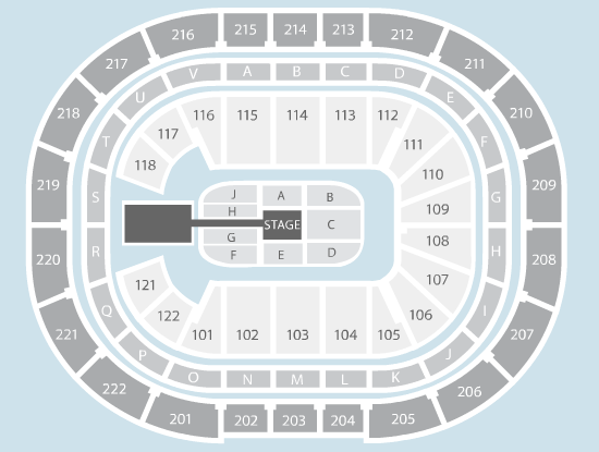 Wrestling Seating Plan - Manchester Arena