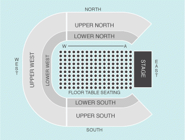 Darts Seating Plan Odyssey Arena