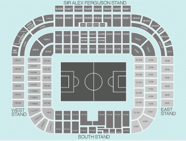 Old Trafford Seating Plan View