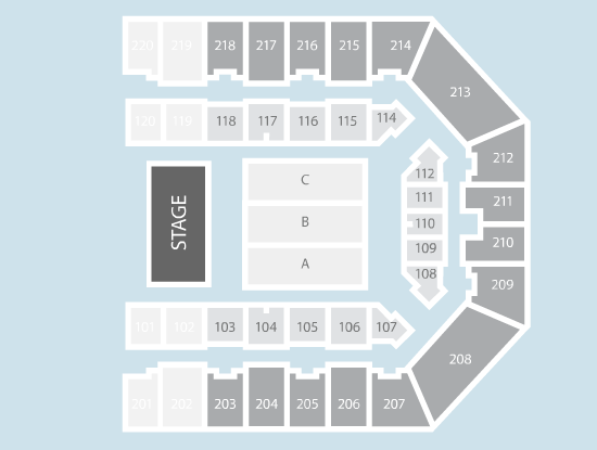 Half Hall Seating Plan - FlyDSA Arena (Sheffield Arena)